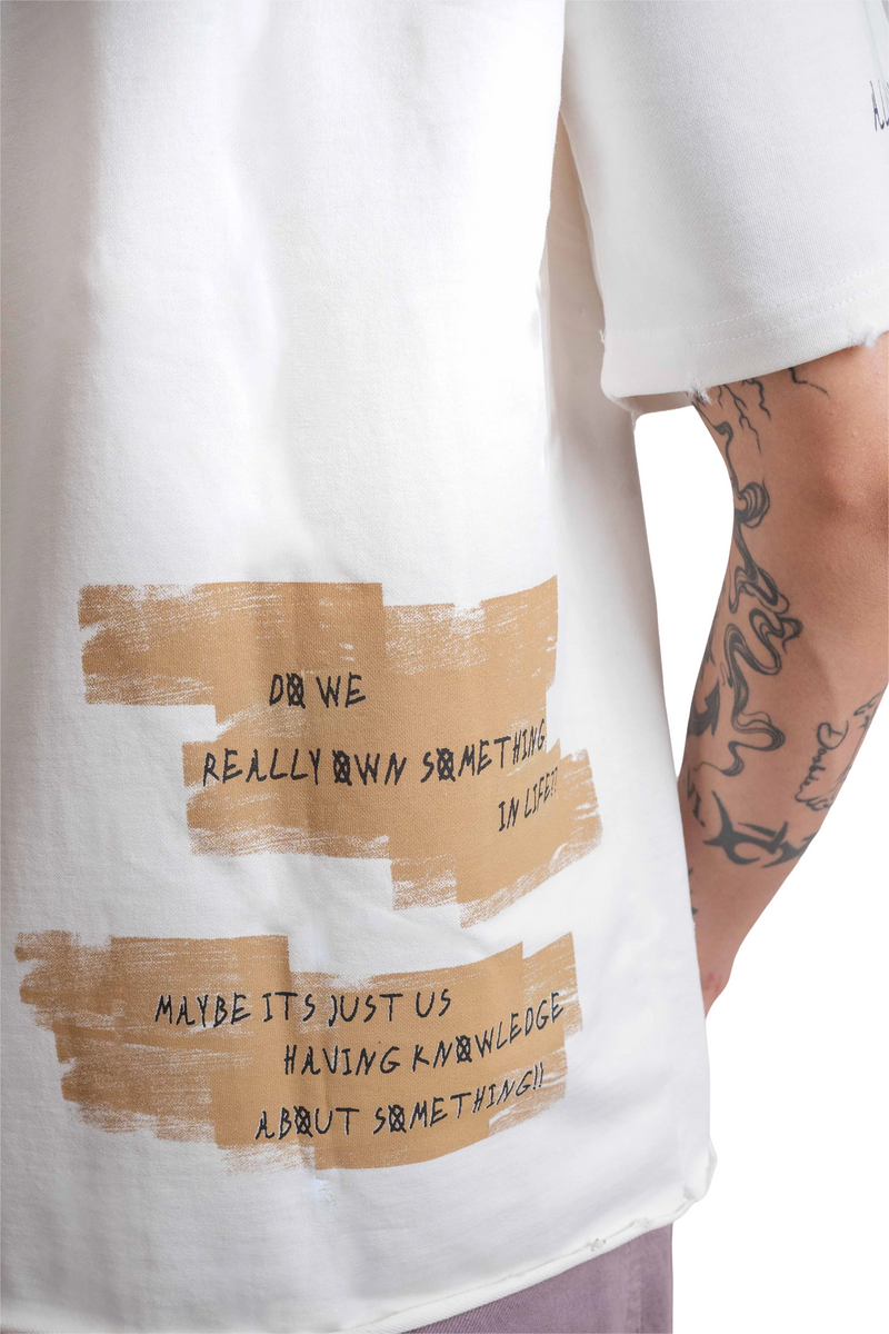 DRO Borrowed Existence Tee - White