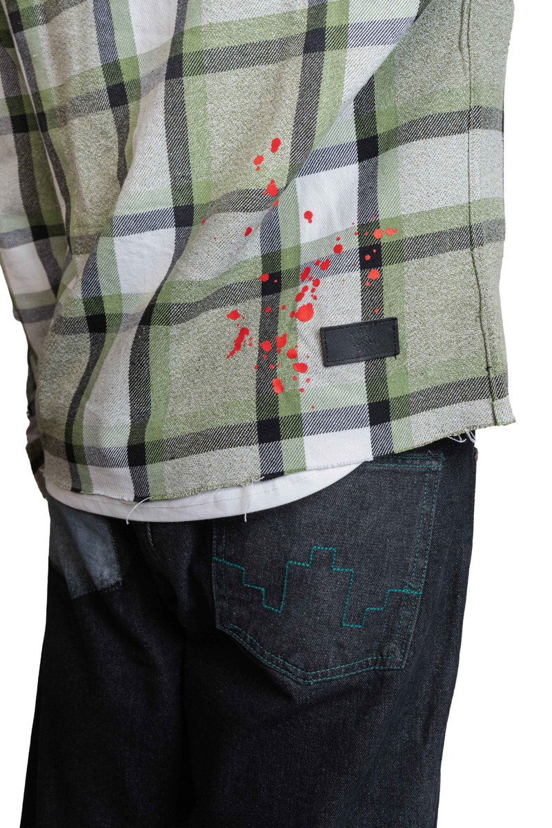 DRO In Motion Flannel - Olive Plaid