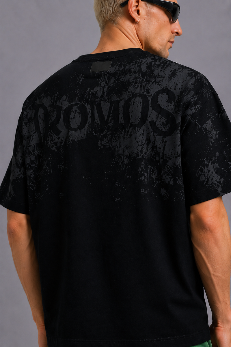 DRO Woven Progress Tee - Charcoal