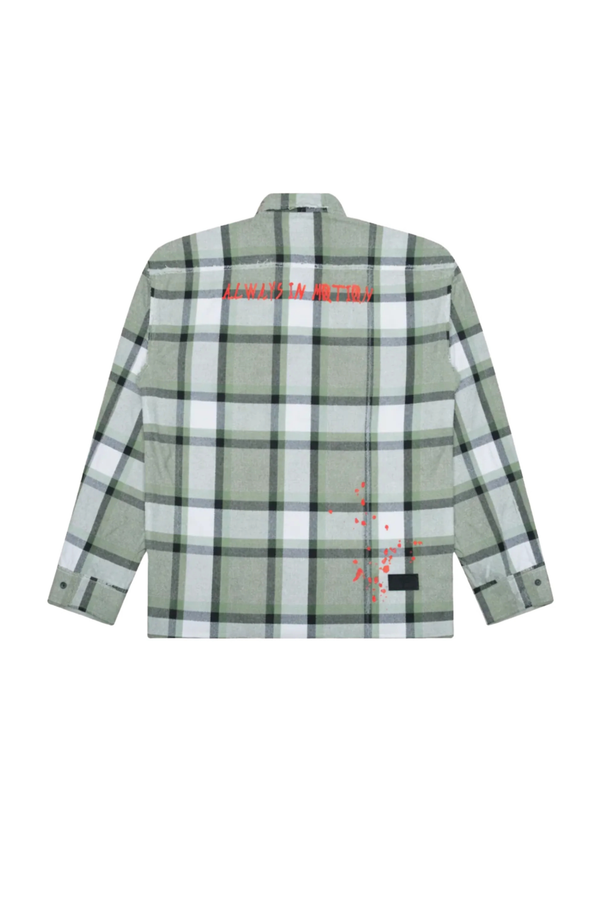 DRO In Motion Flannel - Olive Plaid
