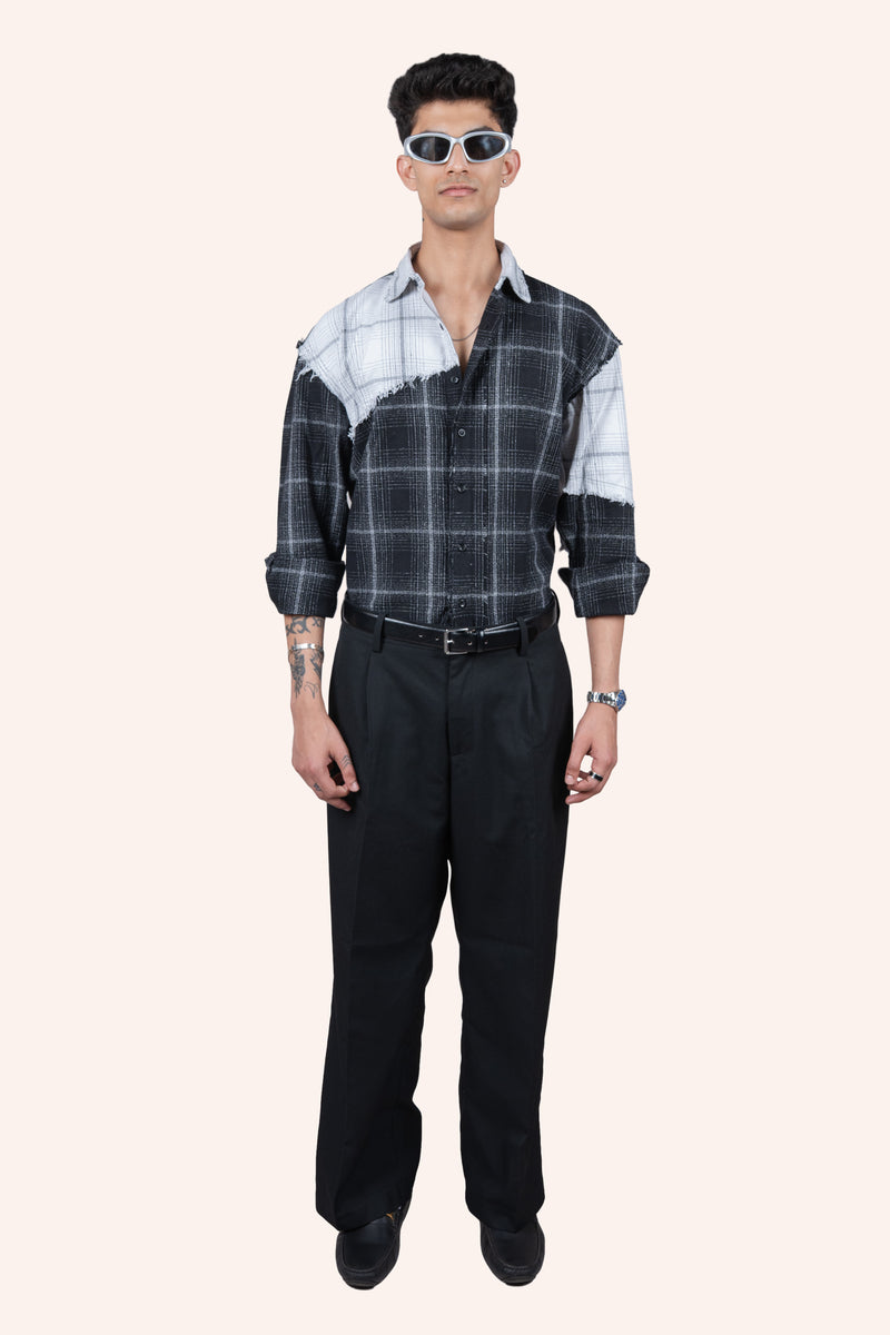 DRO In Between Flannel - Black & White