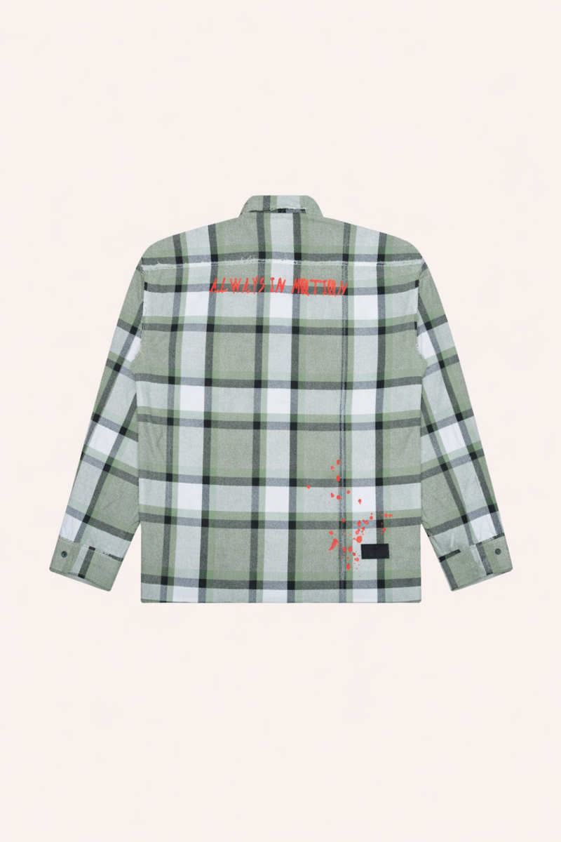 DRO In Motion Flannel - Olive Plaid