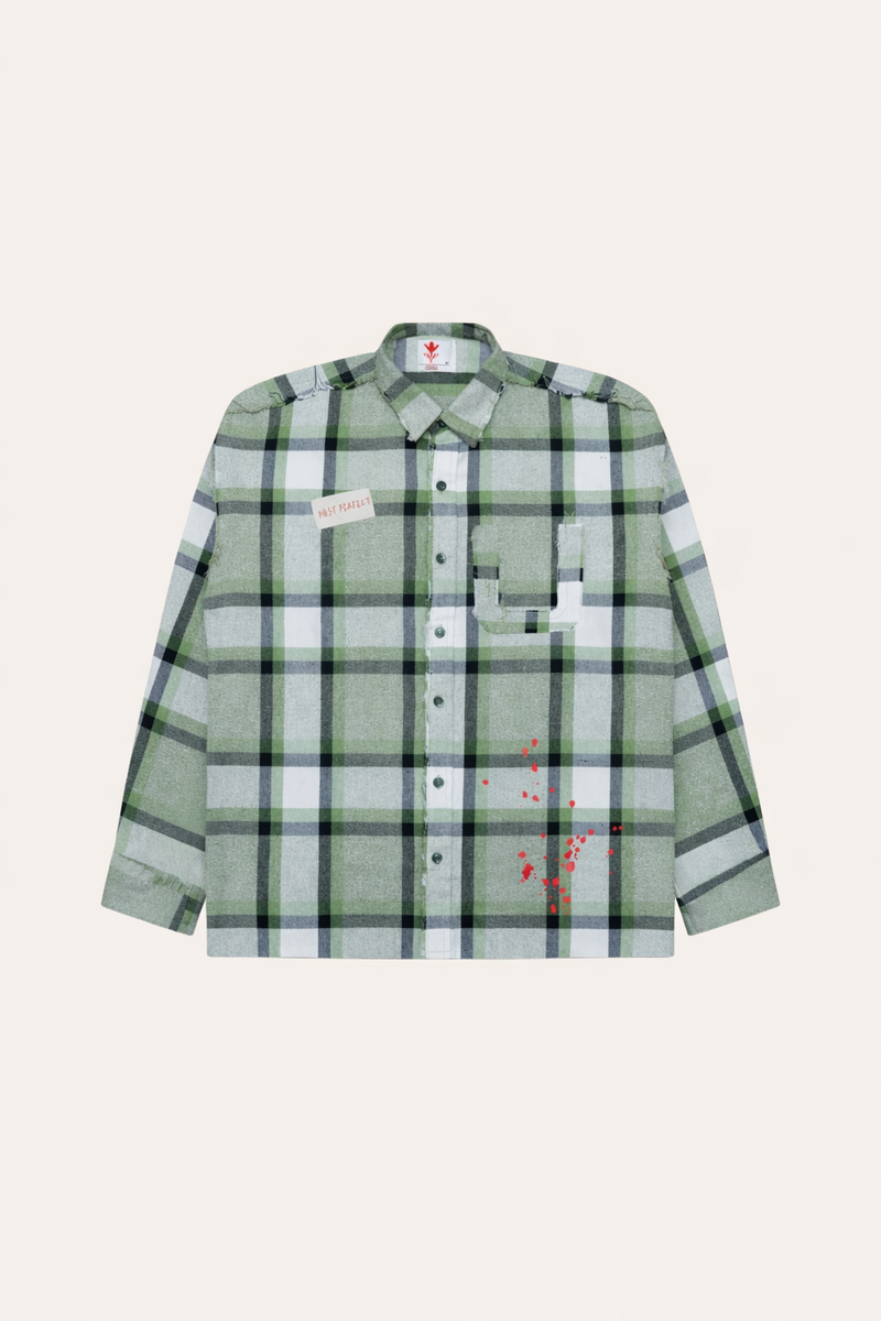 DRO In Motion Flannel - Olive Plaid