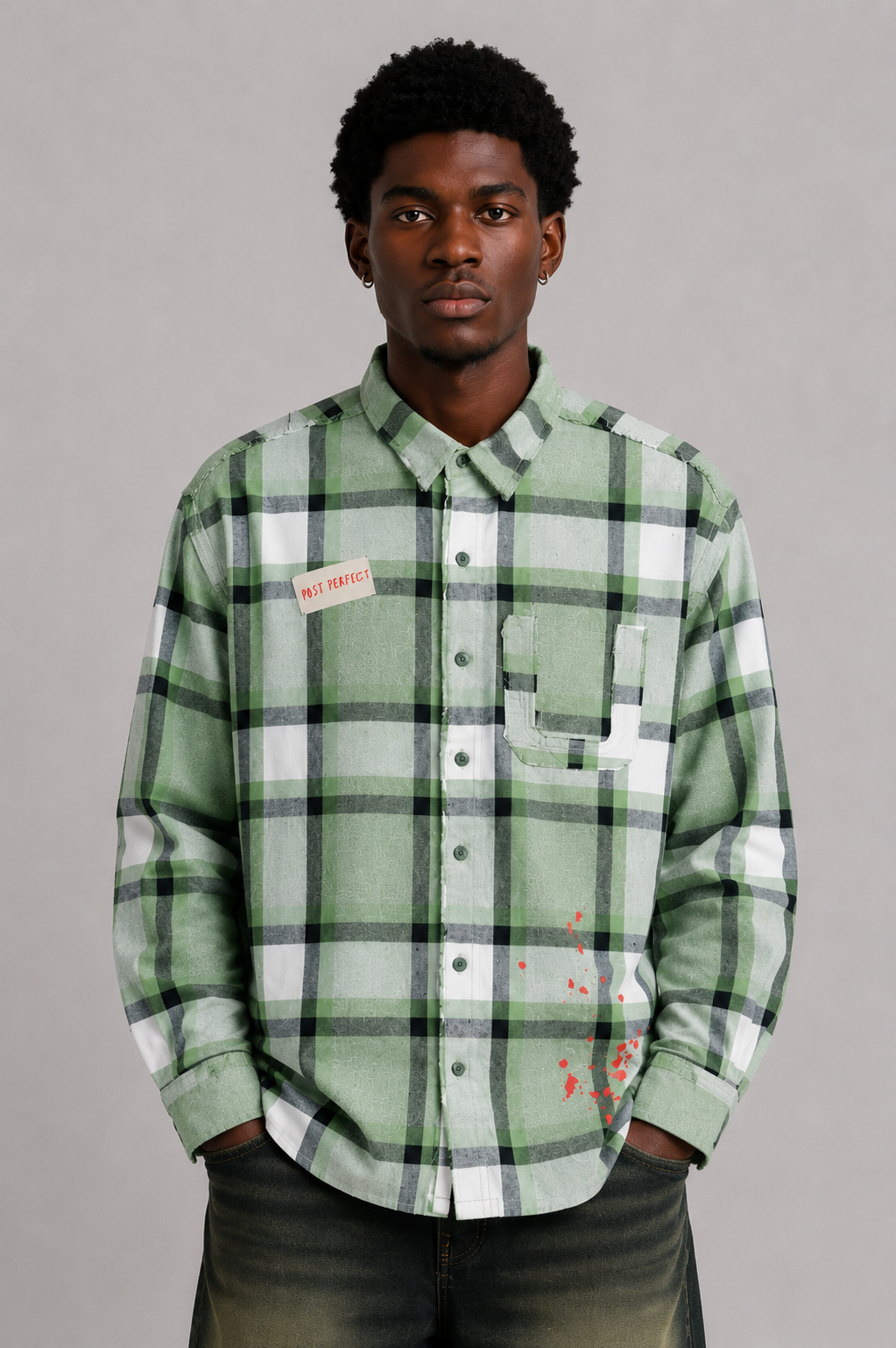 DRO In Motion Flannel - Olive Plaid