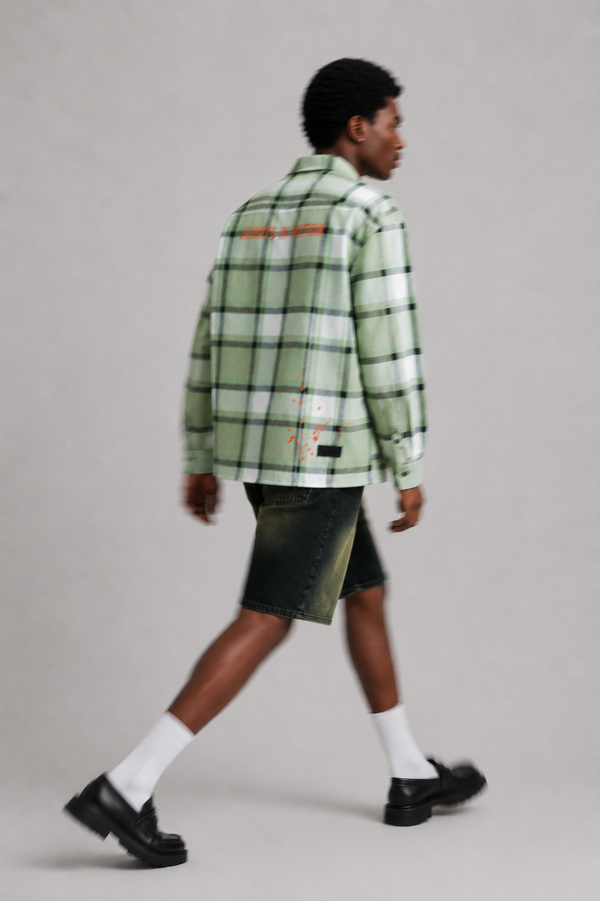 DRO In Motion Flannel - Olive Plaid