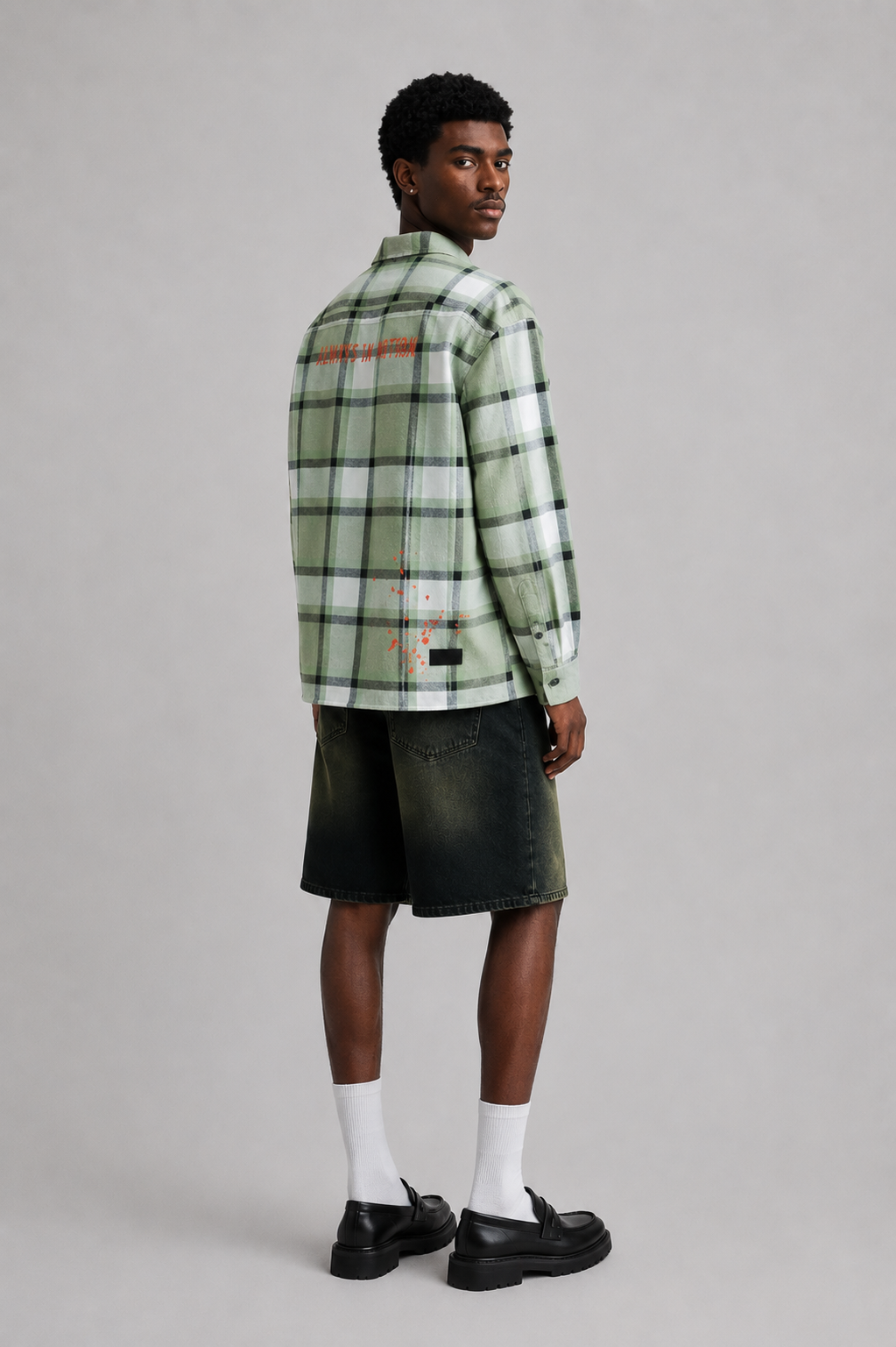 DRO In Motion Flannel - Olive Plaid