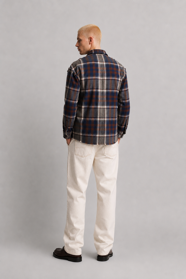 DRO Journey Flannel - Earth Brown Plaid