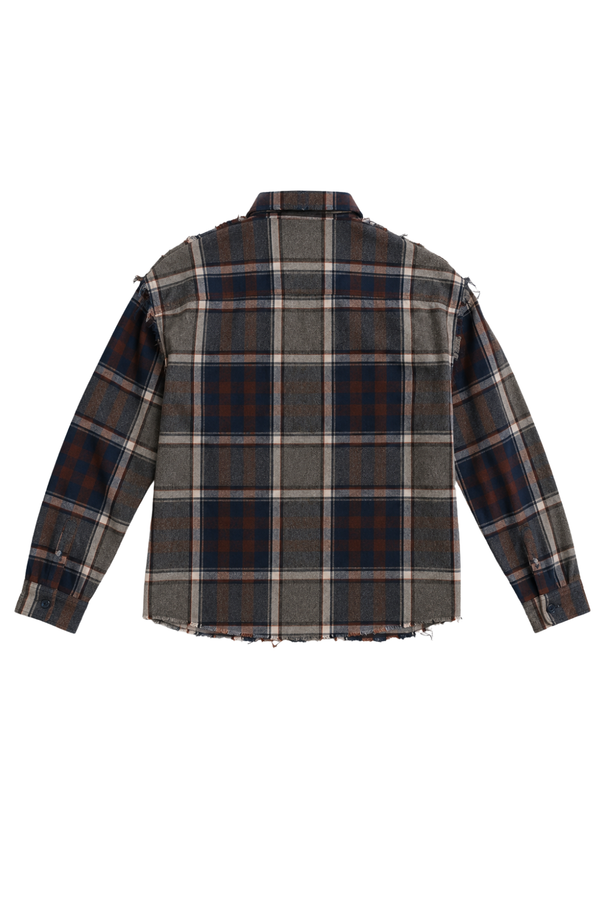 DRO Journey Flannel - Earth Brown Plaid