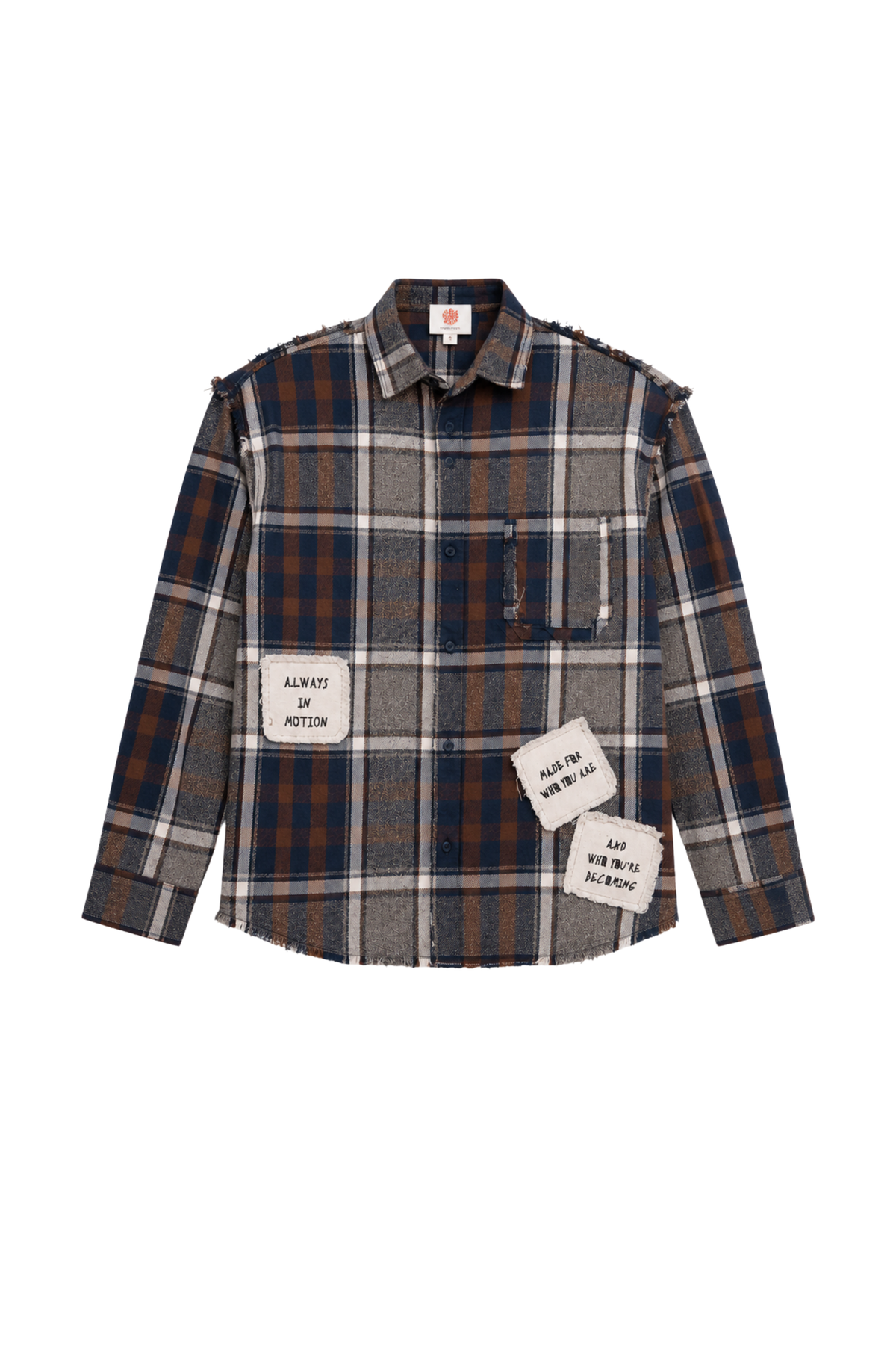 DRO Journey Flannel - Earth Brown Plaid