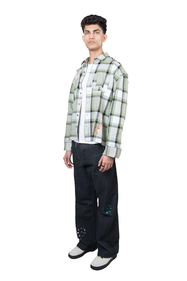 DRO In Motion Flannel - Olive Plaid