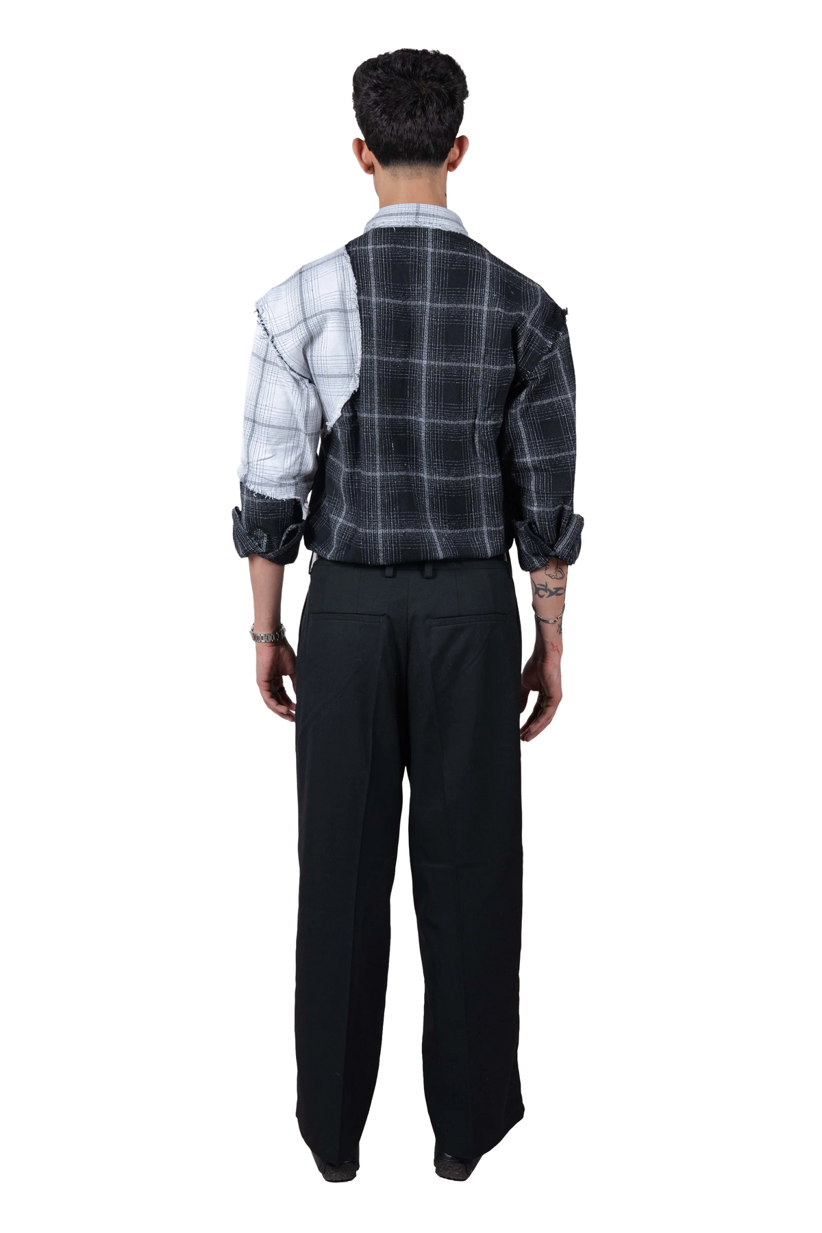 DRO In Between Flannel - Black & White