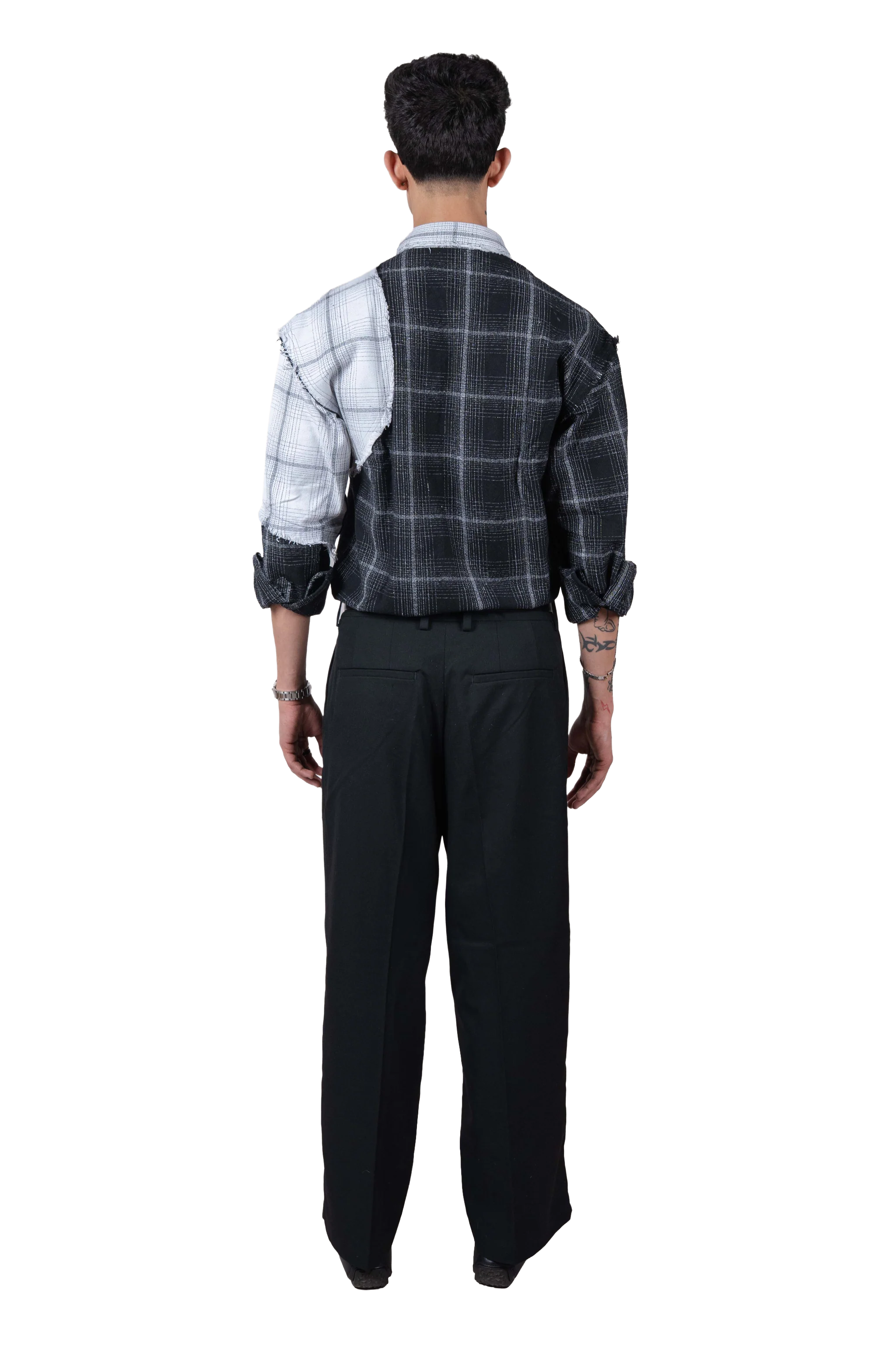 DRO In Between Flannel - Black & White