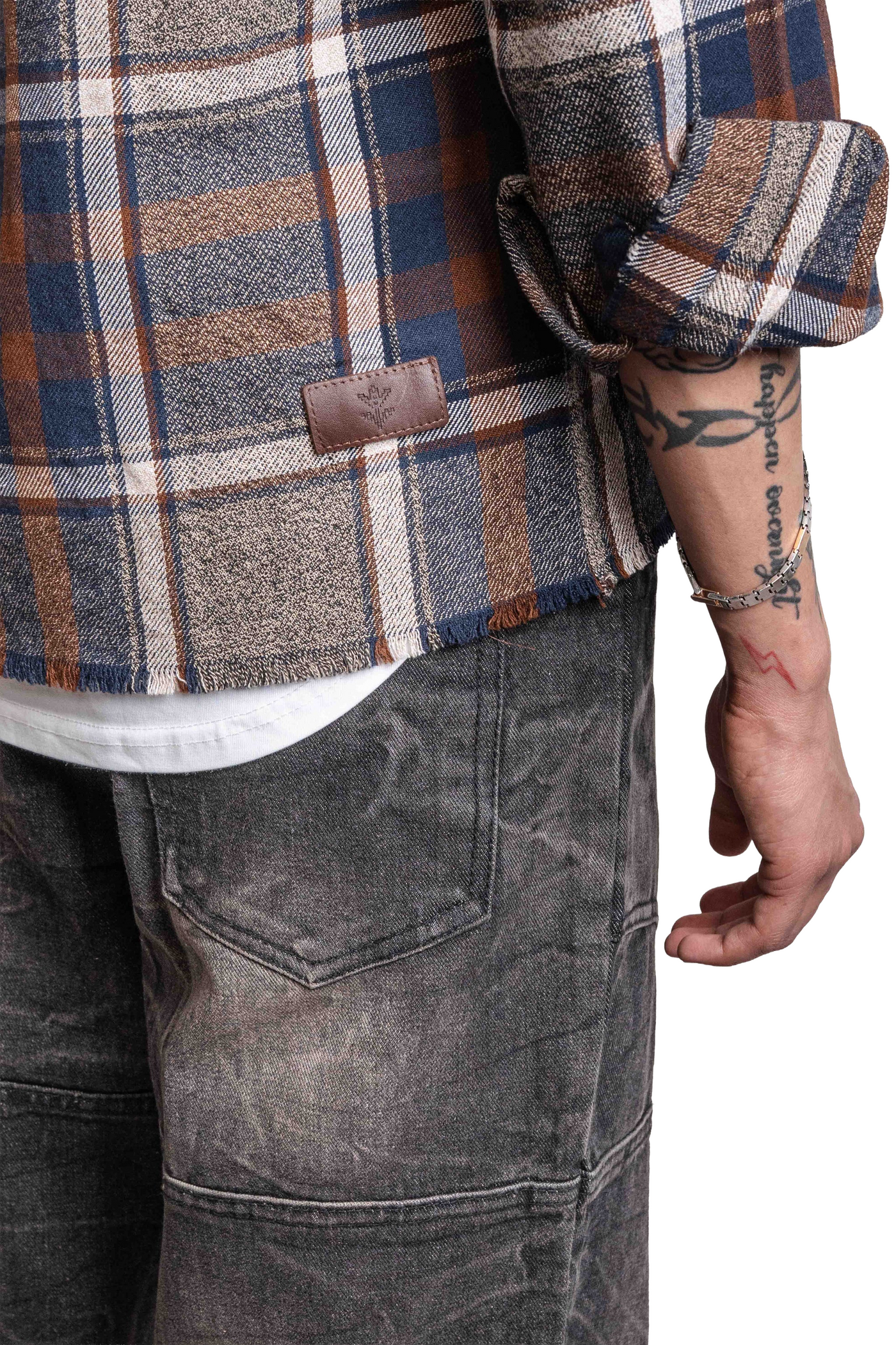 DRO Journey Flannel - Earth Brown Plaid