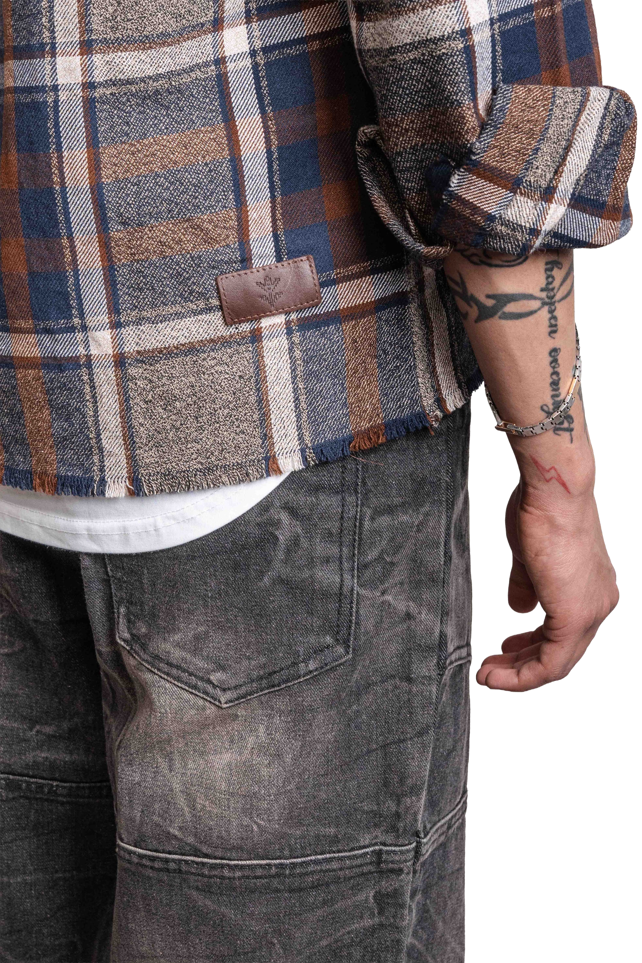 DRO Journey Flannel - Earth Brown Plaid