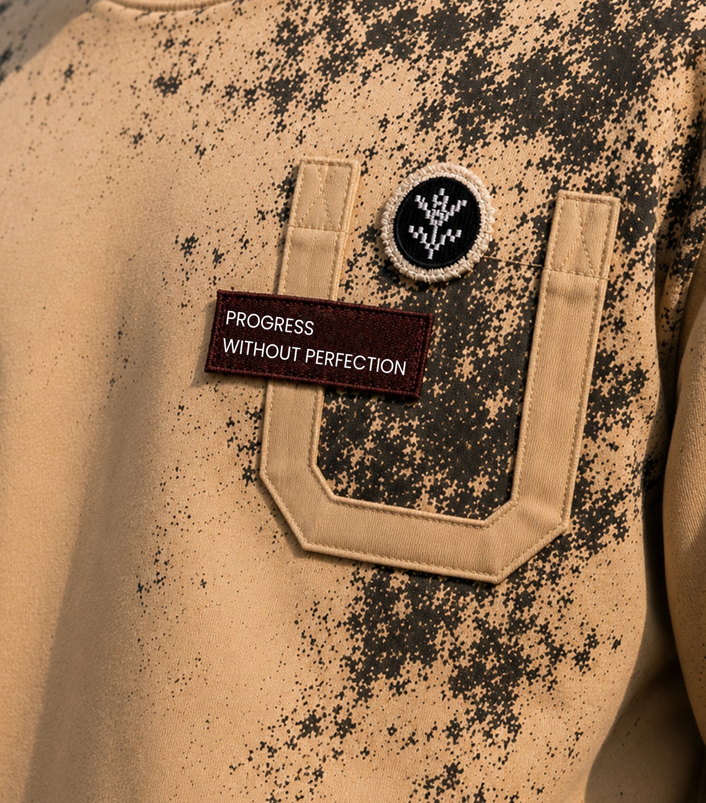 DRO Woven Progress Tee - Pebble
