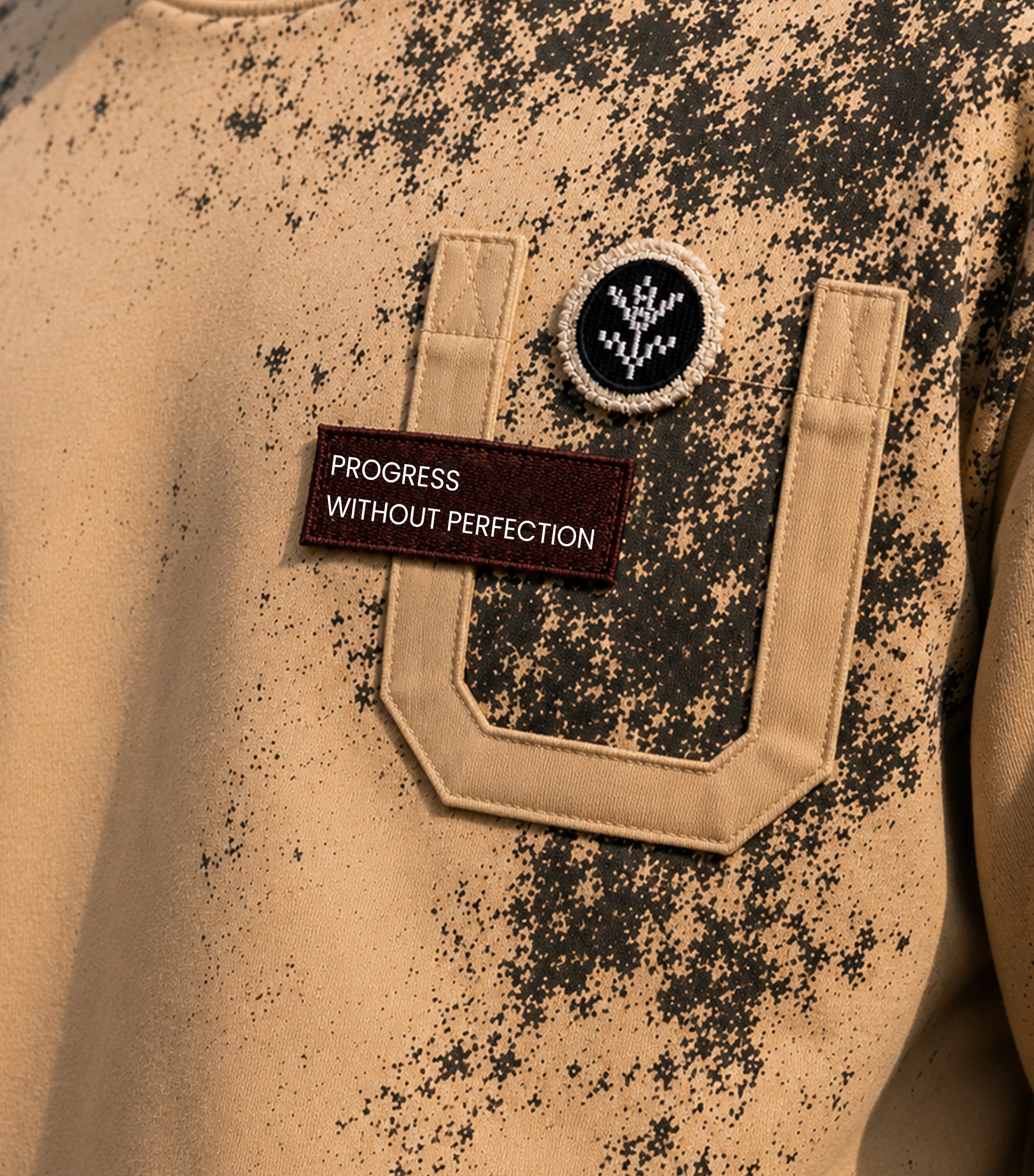 DRO Woven Progress Tee - Pebble