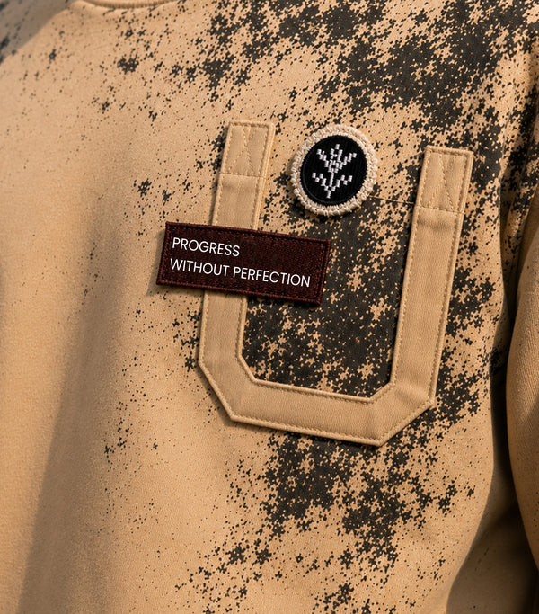 DRO Woven Progress Tee - Pebble