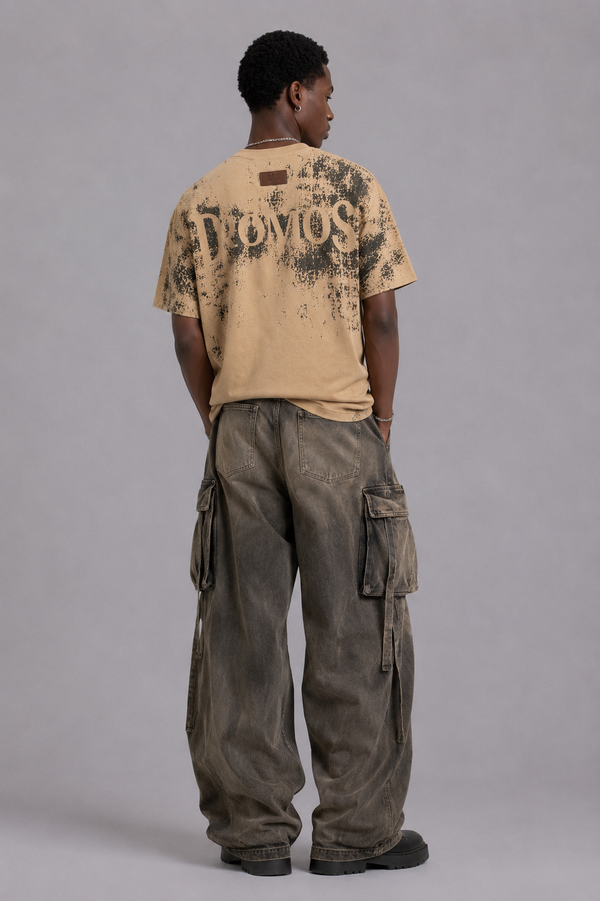 DRO Woven Progress Tee - Pebble